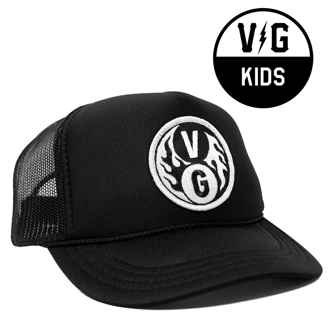 Hockey Balance Kids Foam Trucker - - Hats - Violent Gentlemen Hockey Lifestyle | Built by Fans for Fans | Perfect Gift for hockey fan or hockey players that live in the hockey culture