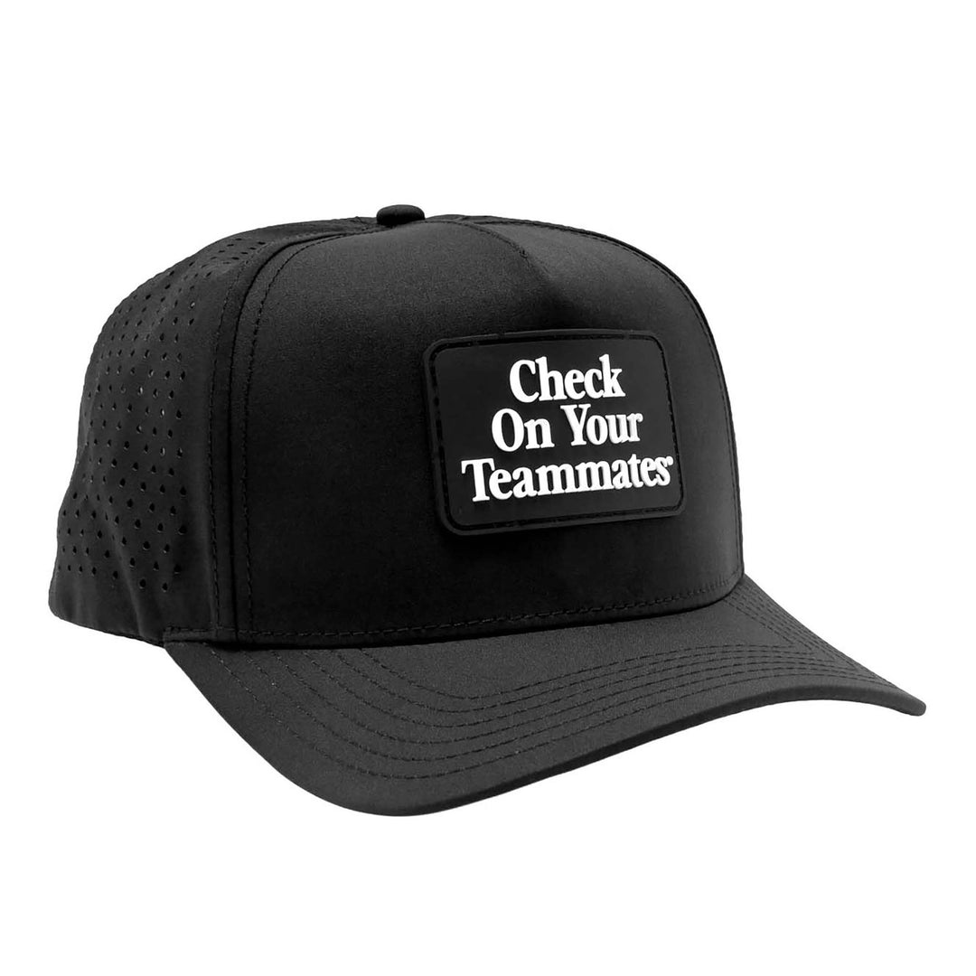 Hockey Check On Your Teammates A-Frame Tech Hat - - Hats - Violent Gentlemen Hockey Lifestyle | Built by Fans for Fans | Perfect Gift for hockey fan or hockey players that live in the hockey culture