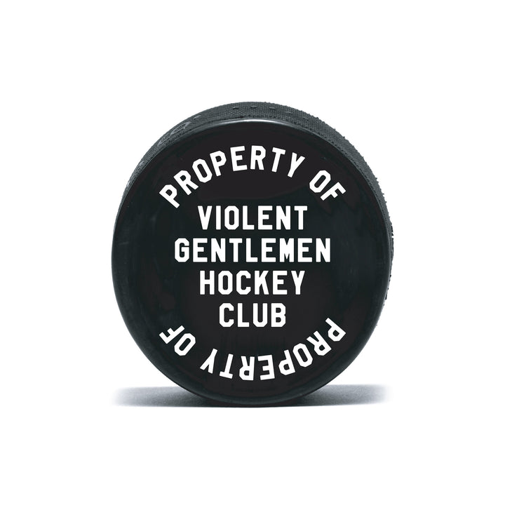 Hockey Brass Bonanza Hockey Puck - - Accessories - Violent Gentlemen Hockey Lifestyle | Built by Fans for Fans | Perfect Gift for hockey fan or hockey players that live in the hockey culture
