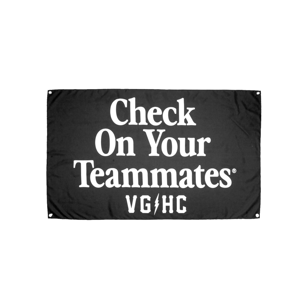 Hockey Check On Your Teammates Banner - - Accessories - Violent Gentlemen Hockey Lifestyle | Built by Fans for Fans | Perfect Gift for hockey fan or hockey players that live in the hockey culture