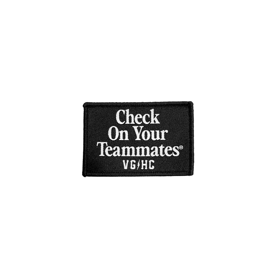 Hockey Check On Your Teammates Velcro Patch - - Accessories - Violent Gentlemen Hockey Lifestyle | Built by Fans for Fans | Perfect Gift for hockey fan or hockey players that live in the hockey culture