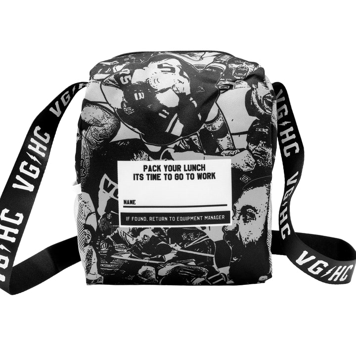 Hockey Insulated Lunch Bag - - Accessories - Violent Gentlemen Hockey Lifestyle | Built by Fans for Fans | Perfect Gift for hockey fan or hockey players that live in the hockey culture