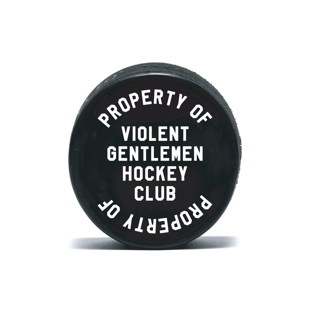 Hockey Loyalty Hockey Puck - - Accessories - Violent Gentlemen Hockey Lifestyle | Built by Fans for Fans | Perfect Gift for hockey fan or hockey players that live in the hockey culture