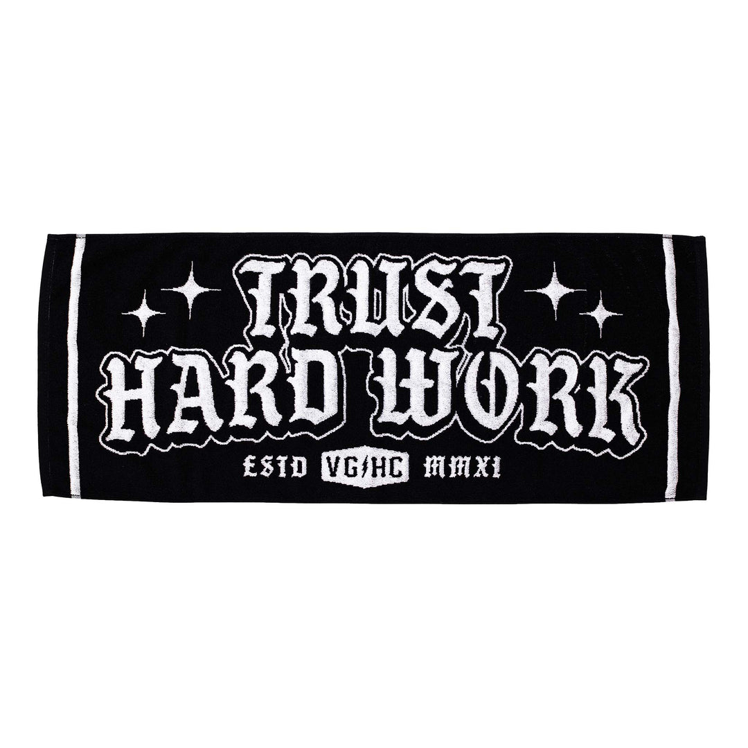 Hockey Trust Hard Work Gym Towel - - Accessories - Violent Gentlemen Hockey Lifestyle | Built by Fans for Fans | Perfect Gift for hockey fan or hockey players that live in the hockey culture