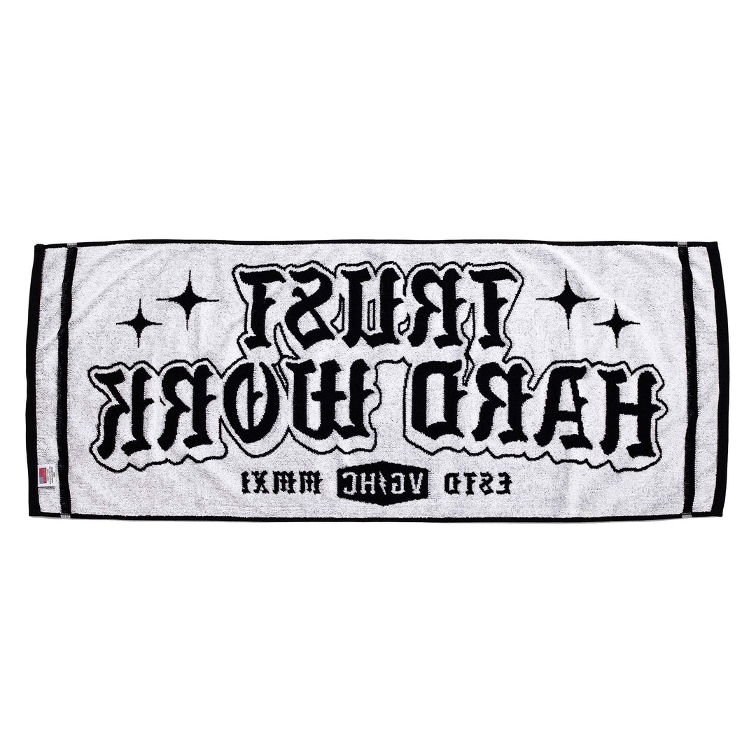 Hockey Trust Hard Work Gym Towel - - Accessories - Violent Gentlemen Hockey Lifestyle | Built by Fans for Fans | Perfect Gift for hockey fan or hockey players that live in the hockey culture