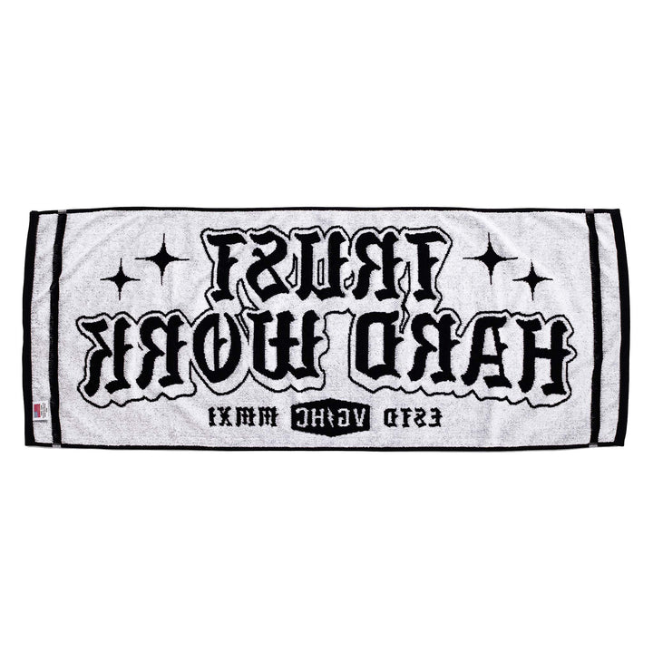 Hockey Trust Hard Work Gym Towel - - Accessories - Violent Gentlemen Hockey Lifestyle | Built by Fans for Fans | Perfect Gift for hockey fan or hockey players that live in the hockey culture