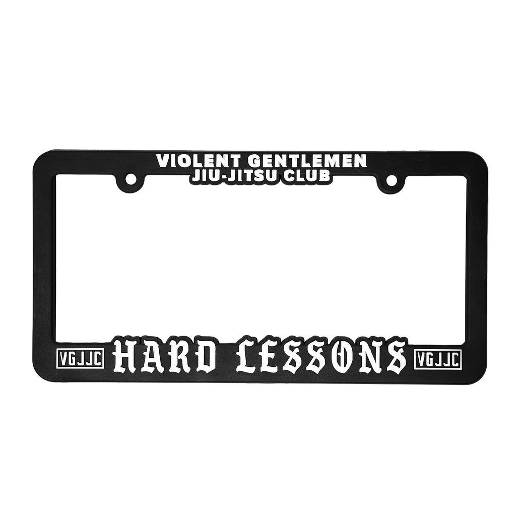VGJJC Hard Lessons License Plate Frame | Violent Gentlemen