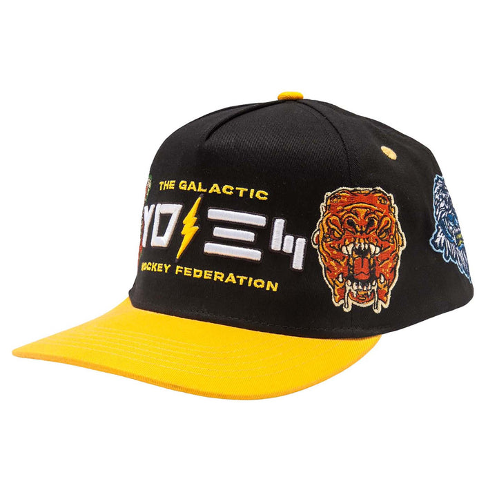 Hockey Galactic Hockey Federation A-Frame Snapback - - Hats - Violent Gentlemen Hockey Lifestyle | Built by Fans for Fans | Perfect Gift for hockey fan or hockey players that live in the hockey culture