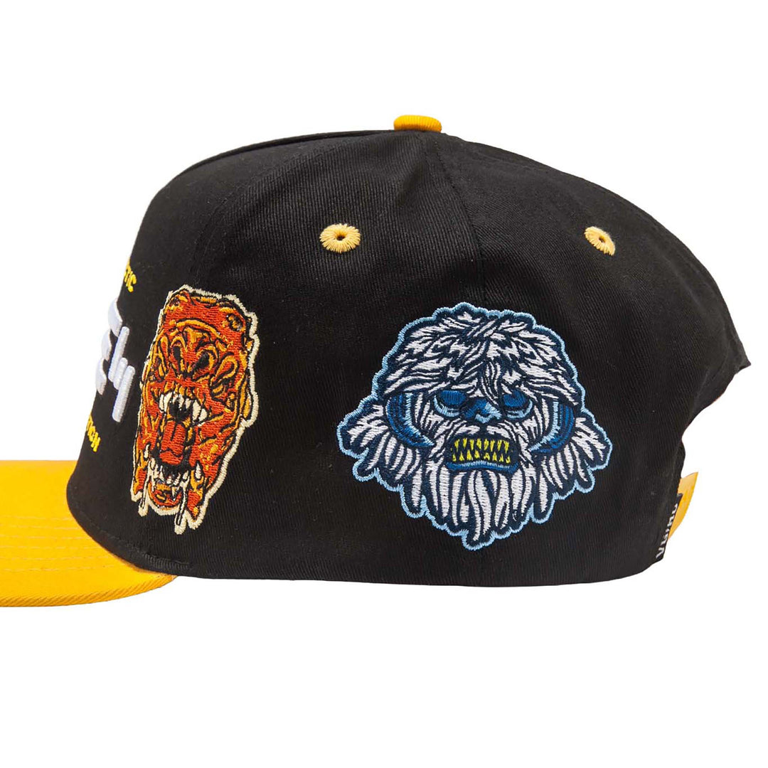Hockey Galactic Hockey Federation A-Frame Snapback - - Hats - Violent Gentlemen Hockey Lifestyle | Built by Fans for Fans | Perfect Gift for hockey fan or hockey players that live in the hockey culture