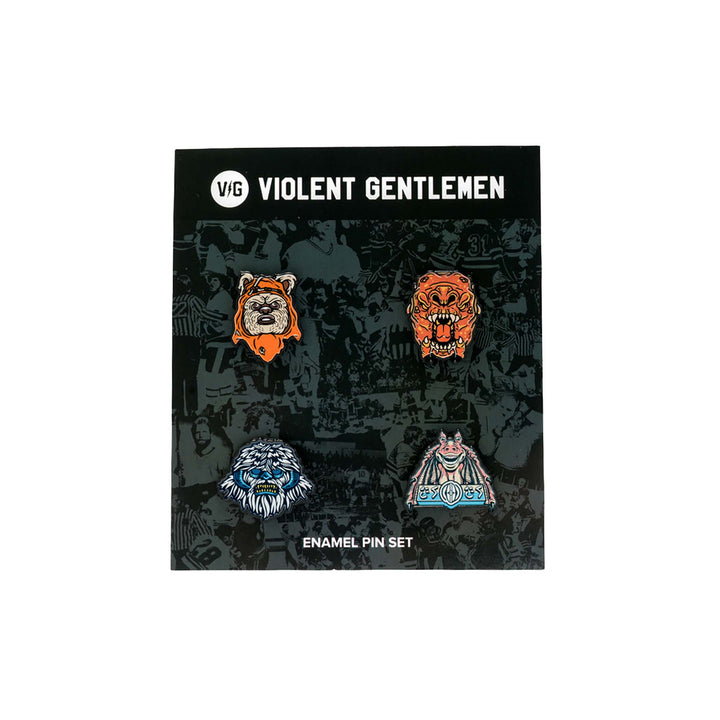 Hockey Galactic Hockey Federation Enamel Pin Set - - Accessories - Violent Gentlemen Hockey Lifestyle | Built by Fans for Fans | Perfect Gift for hockey fan or hockey players that live in the hockey culture