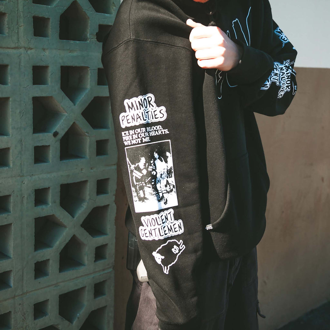 Hockey Calvert Pullover Hood - - Men's Fleece Tops - Violent Gentlemen Hockey Lifestyle | Built by Fans for Fans | Perfect Gift for hockey fan or hockey players that live in the hockey culture