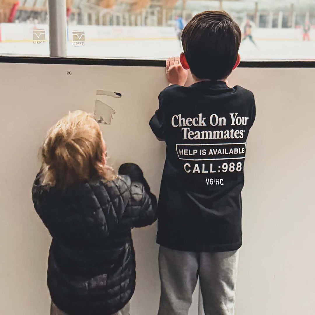 Hockey Check On Your Teammates Kids Tee - - Kid's T-Shirts - Violent Gentlemen Hockey Lifestyle | Built by Fans for Fans | Perfect Gift for hockey fan or hockey players that live in the hockey culture