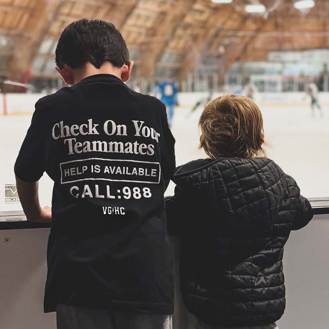 Hockey Check On Your Teammates Kids Tee - - Kid's T-Shirts - Violent Gentlemen Hockey Lifestyle | Built by Fans for Fans | Perfect Gift for hockey fan or hockey players that live in the hockey culture