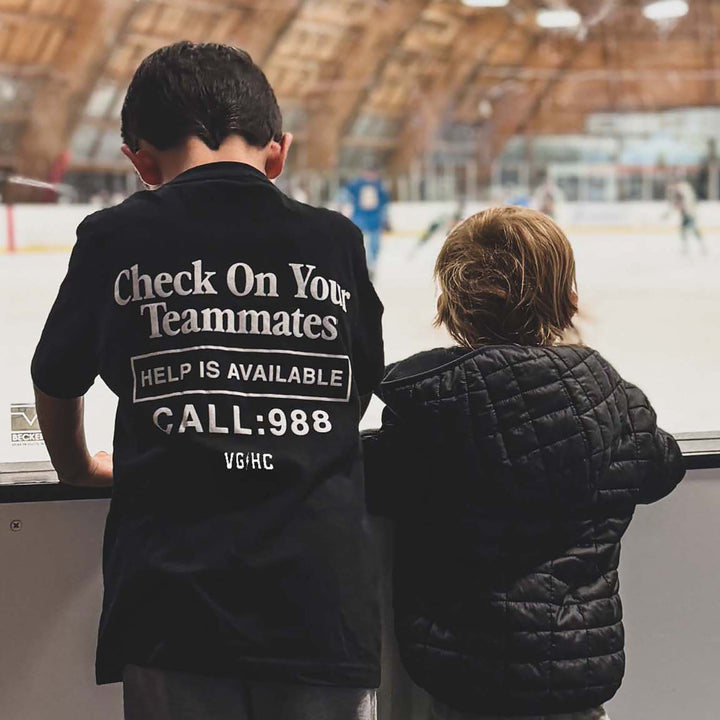 Hockey Check On Your Teammates Kids Tee - - Kid's T-Shirts - Violent Gentlemen Hockey Lifestyle | Built by Fans for Fans | Perfect Gift for hockey fan or hockey players that live in the hockey culture