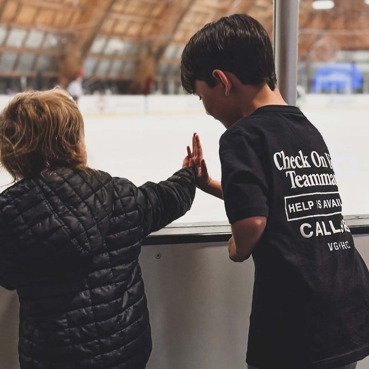 Hockey Check On Your Teammates Kids Tee - - Kid's T-Shirts - Violent Gentlemen Hockey Lifestyle | Built by Fans for Fans | Perfect Gift for hockey fan or hockey players that live in the hockey culture