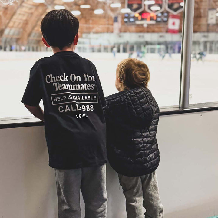 Hockey Check On Your Teammates Kids Tee - - Kid's T-Shirts - Violent Gentlemen Hockey Lifestyle | Built by Fans for Fans | Perfect Gift for hockey fan or hockey players that live in the hockey culture