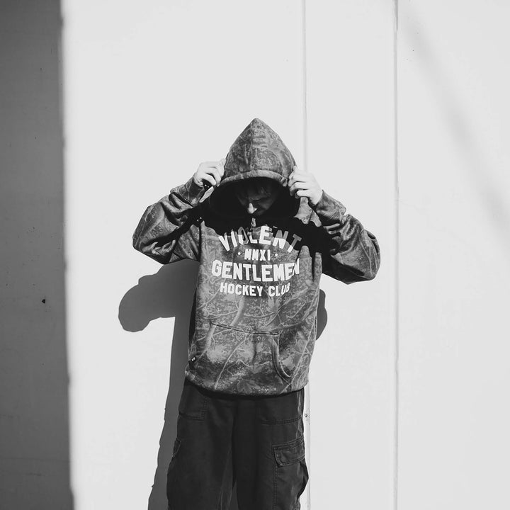 Hockey Loyalty Pullover Hood - - Men's Fleece Tops - Violent Gentlemen Hockey Lifestyle | Built by Fans for Fans | Perfect Gift for hockey fan or hockey players that live in the hockey culture