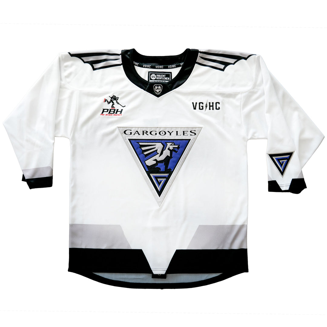 Hockey Gargoyles Away PBH Jersey - - Jerseys - Violent Gentlemen Hockey Lifestyle | Built by Fans for Fans | Perfect Gift for hockey fan or hockey players that live in the hockey culture