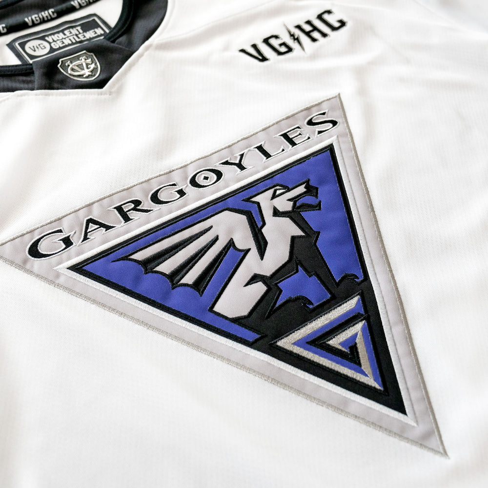 Hockey Gargoyles Away PBH Jersey - - Jerseys - Violent Gentlemen Hockey Lifestyle | Built by Fans for Fans | Perfect Gift for hockey fan or hockey players that live in the hockey culture