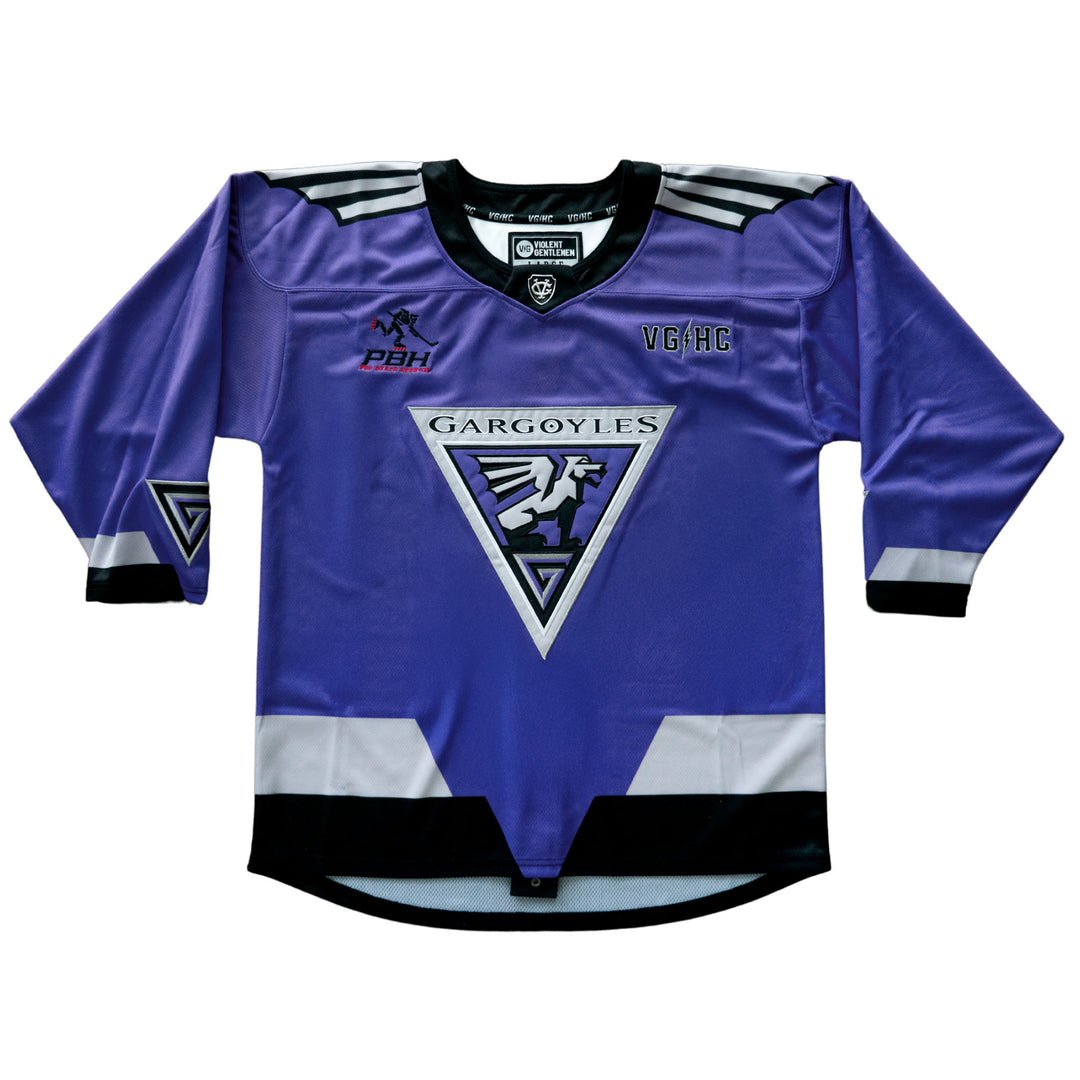 Hockey Gargoyles Home PBH Jersey - - Jerseys - Violent Gentlemen Hockey Lifestyle | Built by Fans for Fans | Perfect Gift for hockey fan or hockey players that live in the hockey culture