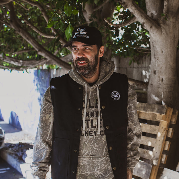 Hockey Hammerhead Workwear Vest - - Men's Jackets - Violent Gentlemen Hockey Lifestyle | Built by Fans for Fans | Perfect Gift for hockey fan or hockey players that live in the hockey culture