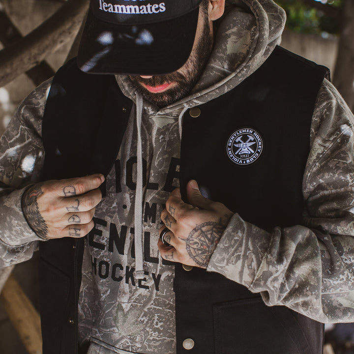 Hockey Hammerhead Workwear Vest - - Men's Jackets - Violent Gentlemen Hockey Lifestyle | Built by Fans for Fans | Perfect Gift for hockey fan or hockey players that live in the hockey culture