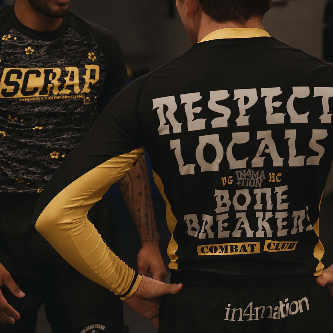 Hockey VG x IN4M Scrap Short Sleeve Rash Guard - - Men's T-Shirts - Violent Gentlemen Hockey Lifestyle | Built by Fans for Fans | Perfect Gift for hockey fan or hockey players that live in the hockey culture