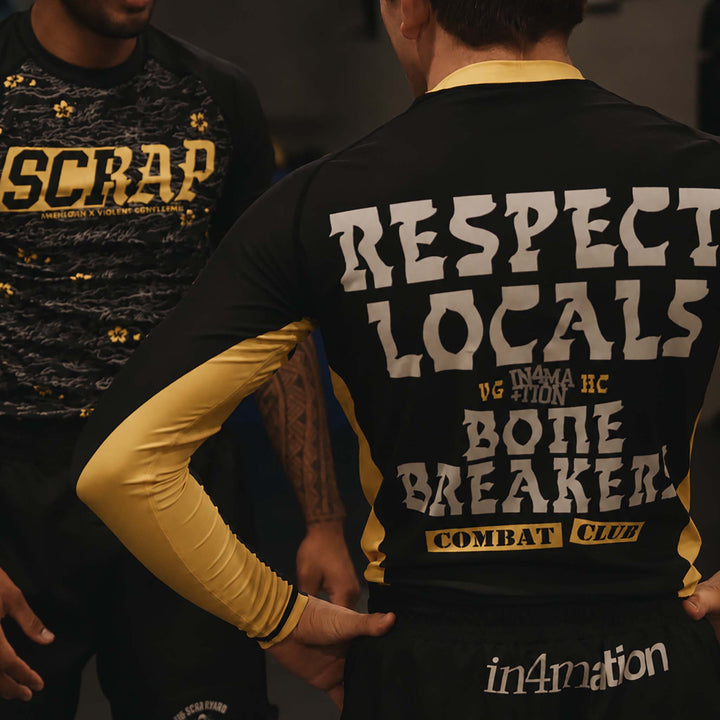 Hockey VG x IN4M Scrap Short Sleeve Rash Guard - - Men's T-Shirts - Violent Gentlemen Hockey Lifestyle | Built by Fans for Fans | Perfect Gift for hockey fan or hockey players that live in the hockey culture