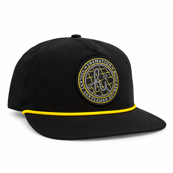 Hockey HI Script VGHC Unstructured Rope Hat - - Hats - Violent Gentlemen Hockey Lifestyle | Built by Fans for Fans | Perfect Gift for hockey fan or hockey players that live in the hockey culture