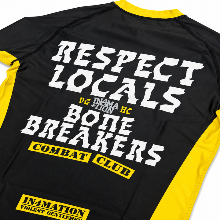 Hockey VG x IN4M Bone Breakers Long Sleeve Rash Guard - - Men's Long Sleeve T-Shirts - Violent Gentlemen Hockey Lifestyle | Built by Fans for Fans | Perfect Gift for hockey fan or hockey players that live in the hockey culture
