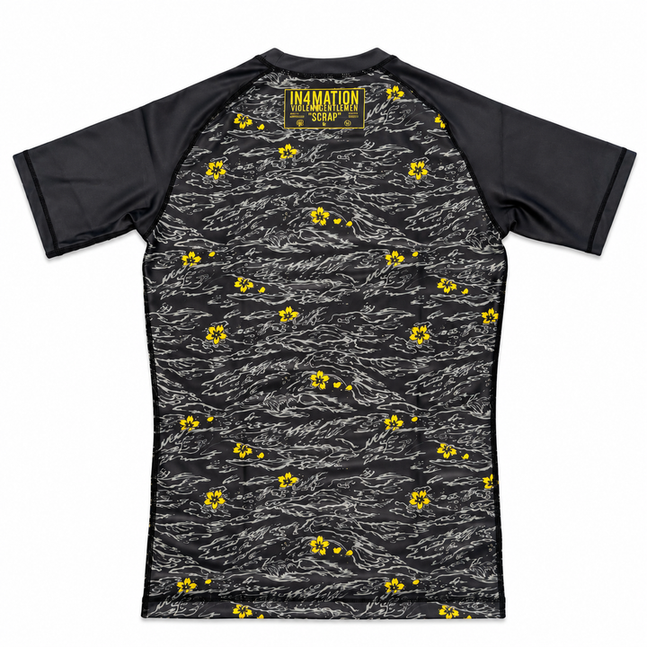Hockey VG x IN4M Scrap Short Sleeve Rash Guard - - Men's T-Shirts - Violent Gentlemen Hockey Lifestyle | Built by Fans for Fans | Perfect Gift for hockey fan or hockey players that live in the hockey culture