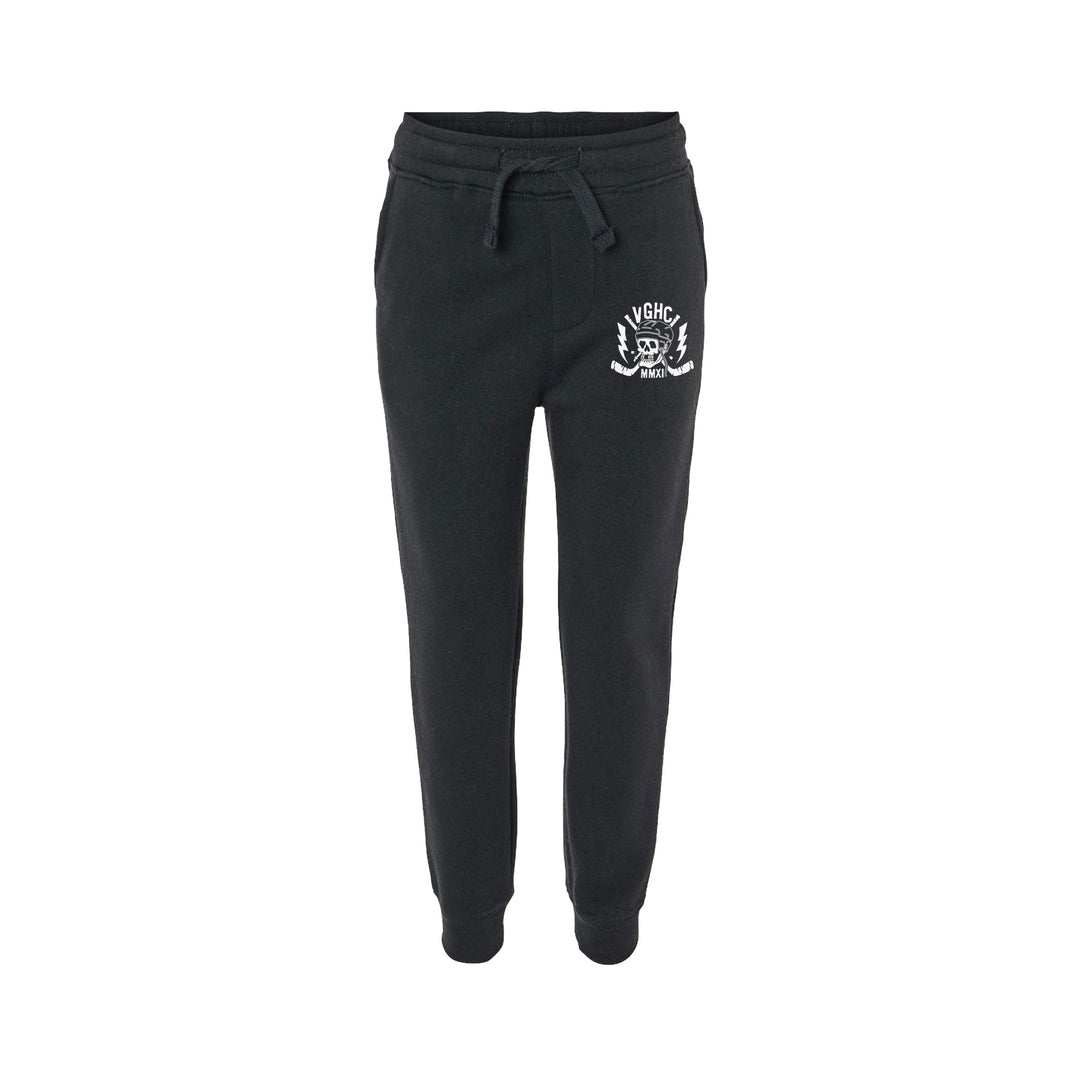 Hockey Toothless Kids Sweatpants - - Kid's Fleece Bottoms - Violent Gentlemen Hockey Lifestyle | Built by Fans for Fans | Perfect Gift for hockey fan or hockey players that live in the hockey culture