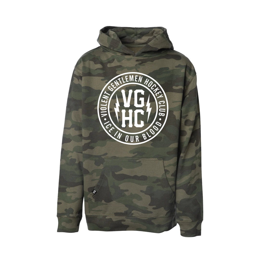 Hockey Agent Kids Pullover Hood - - Kid's Fleece Tops - Violent Gentlemen Hockey Lifestyle | Built by Fans for Fans | Perfect Gift for hockey fan or hockey players that live in the hockey culture