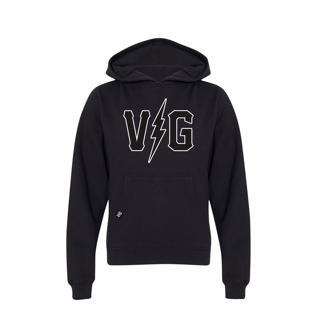 Hockey Bolt Classic Kids Pullover Hood - - Kid's Fleece Tops - Violent Gentlemen Hockey Lifestyle | Built by Fans for Fans | Perfect Gift for hockey fan or hockey players that live in the hockey culture