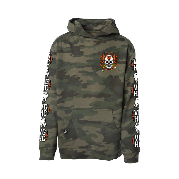 Hockey Rager Kids Pullover Hood - - Kid's Fleece Tops - Violent Gentlemen Hockey Lifestyle | Built by Fans for Fans | Perfect Gift for hockey fan or hockey players that live in the hockey culture