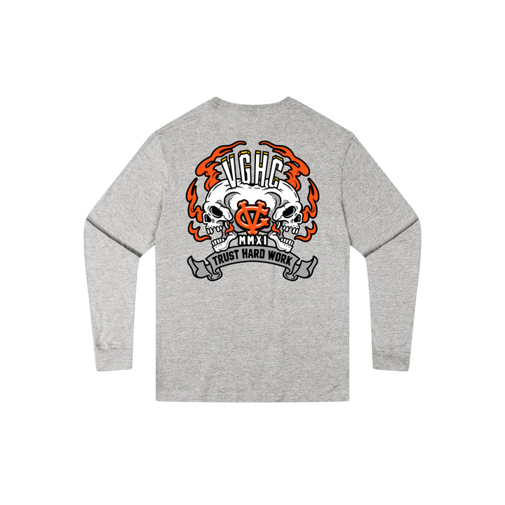 Hockey Rager Kids Long Sleeve Tee - - Kid's Long Sleeve T-Shirts - Violent Gentlemen Hockey Lifestyle | Built by Fans for Fans | Perfect Gift for hockey fan or hockey players that live in the hockey culture