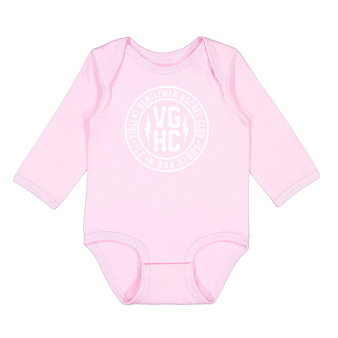 Hockey Agent Infant Long Sleeve Onesie - - Infant Onesies - Violent Gentlemen Hockey Lifestyle | Built by Fans for Fans | Perfect Gift for hockey fan or hockey players that live in the hockey culture