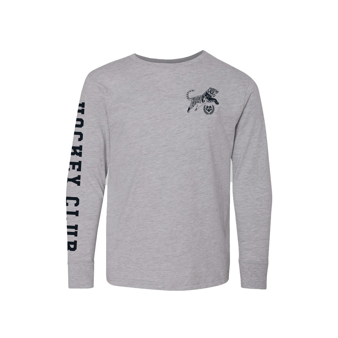 Hockey All Season Kids Long Sleeve Tee - - Kid's Long Sleeve T-Shirts - Violent Gentlemen Hockey Lifestyle | Built by Fans for Fans | Perfect Gift for hockey fan or hockey players that live in the hockey culture