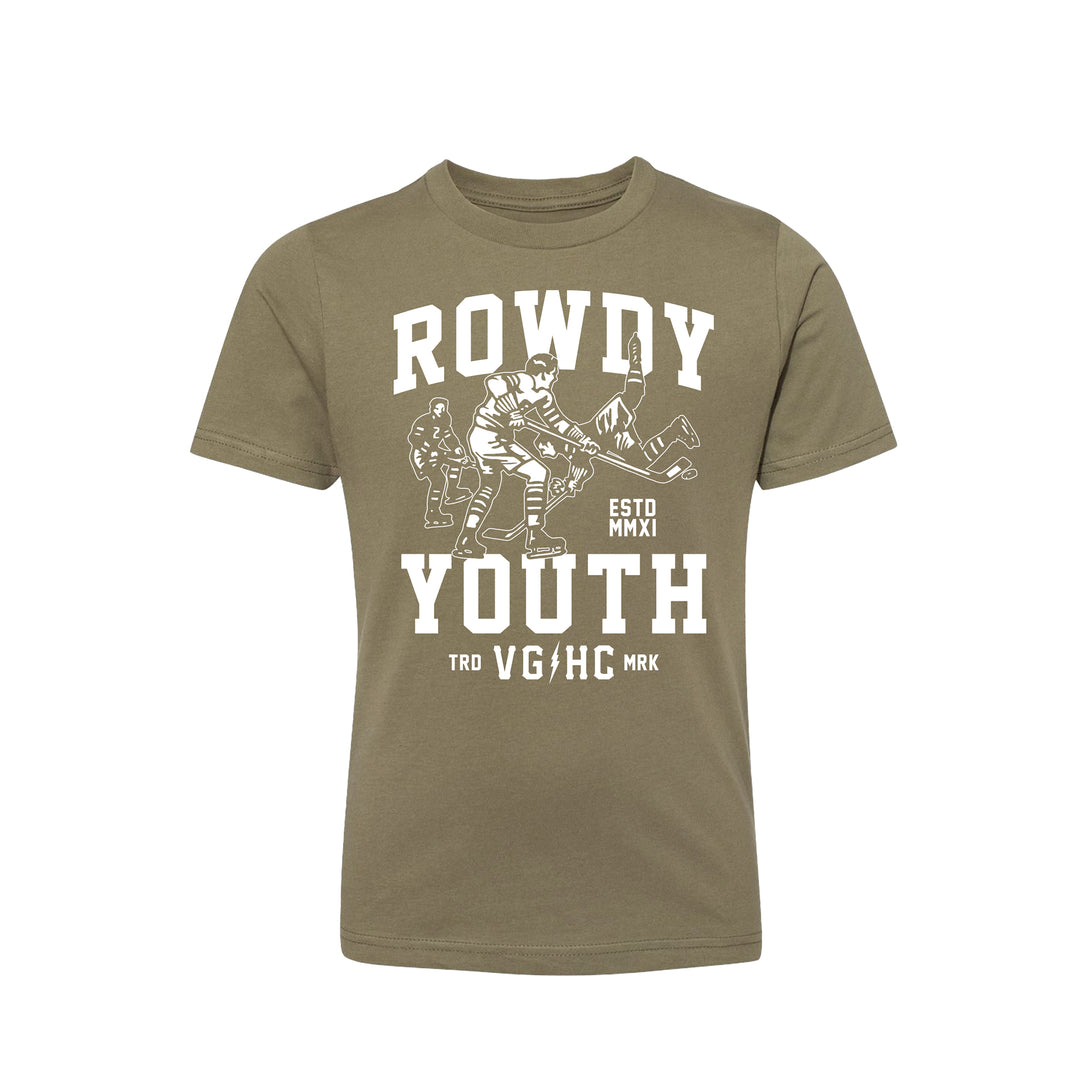 Hockey Go Hard Kids Tee - - Kid's T-Shirts - Violent Gentlemen Hockey Lifestyle | Built by Fans for Fans | Perfect Gift for hockey fan or hockey players that live in the hockey culture