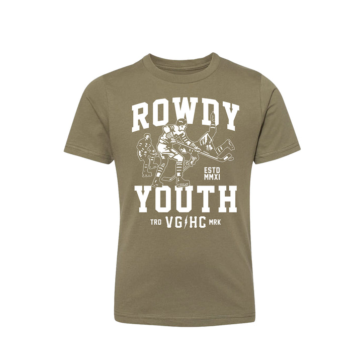 Hockey Go Hard Kids Tee - - Kid's T-Shirts - Violent Gentlemen Hockey Lifestyle | Built by Fans for Fans | Perfect Gift for hockey fan or hockey players that live in the hockey culture