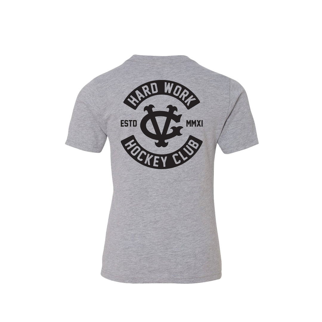 Hockey Hard Work HC Kids Tee - - Kid's T-Shirts - Violent Gentlemen Hockey Lifestyle | Built by Fans for Fans | Perfect Gift for hockey fan or hockey players that live in the hockey culture