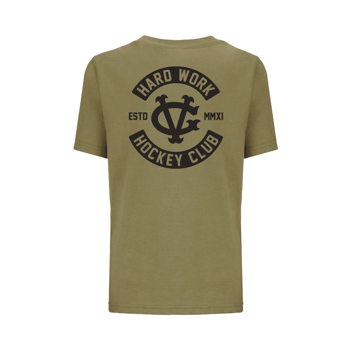 Hockey Hard Work HC Kids Tee - - Kid's T-Shirts - Violent Gentlemen Hockey Lifestyle | Built by Fans for Fans | Perfect Gift for hockey fan or hockey players that live in the hockey culture