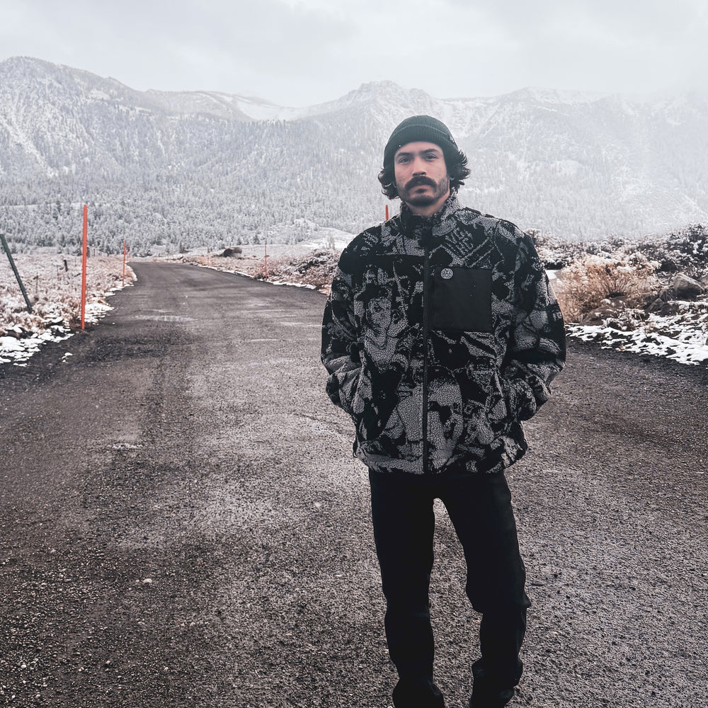 Hockey Brawl Sherpa Fleece Jacket - - Men's Jackets - Violent Gentlemen Hockey Lifestyle | Built by Fans for Fans | Perfect Gift for hockey fan or hockey players that live in the hockey culture