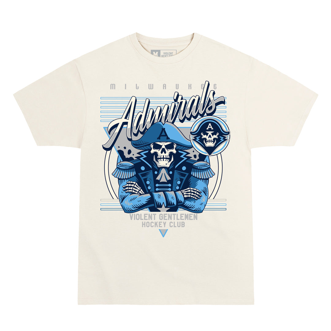 Hockey Roscoe Premium Tee - Bone - Men's T-Shirts - Violent Gentlemen Hockey Lifestyle | Built by Fans for Fans | Perfect Gift for hockey fan or hockey players that live in the hockey culture