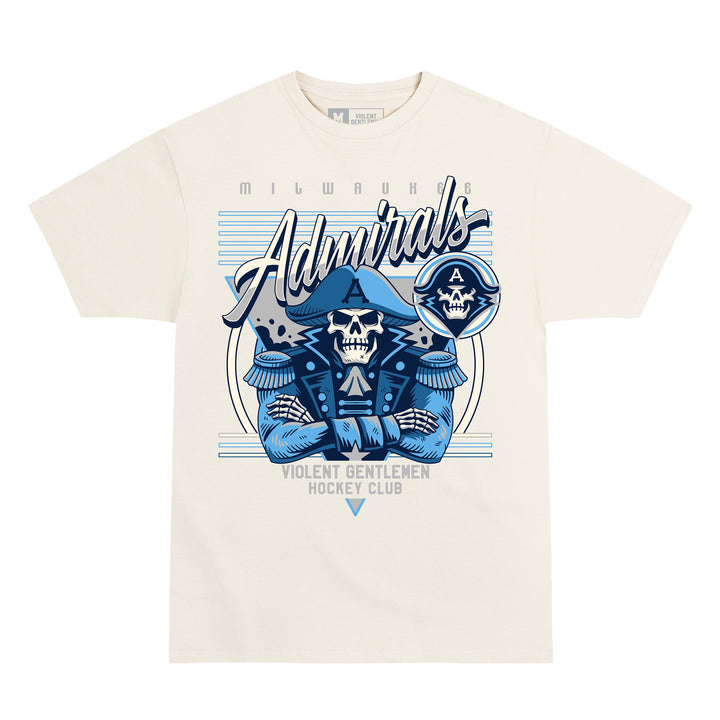 Hockey Roscoe Premium Tee - Bone - Men's T-Shirts - Violent Gentlemen Hockey Lifestyle | Built by Fans for Fans | Perfect Gift for hockey fan or hockey players that live in the hockey culture