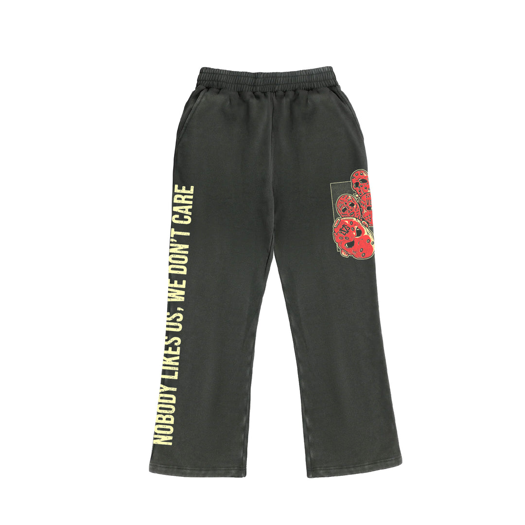 Hockey Beware Straight Leg Sweatpants - - Men's Fleece Bottoms - Violent Gentlemen Hockey Lifestyle | Built by Fans for Fans | Perfect Gift for hockey fan or hockey players that live in the hockey culture