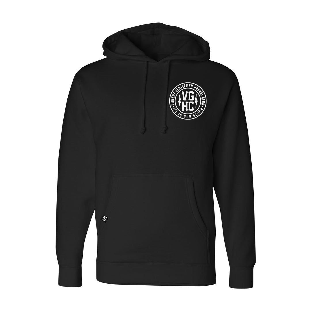 Hockey Agent Pullover Hood - - Men's Fleece Tops - Violent Gentlemen Hockey Lifestyle | Built by Fans for Fans | Perfect Gift for hockey fan or hockey players that live in the hockey culture