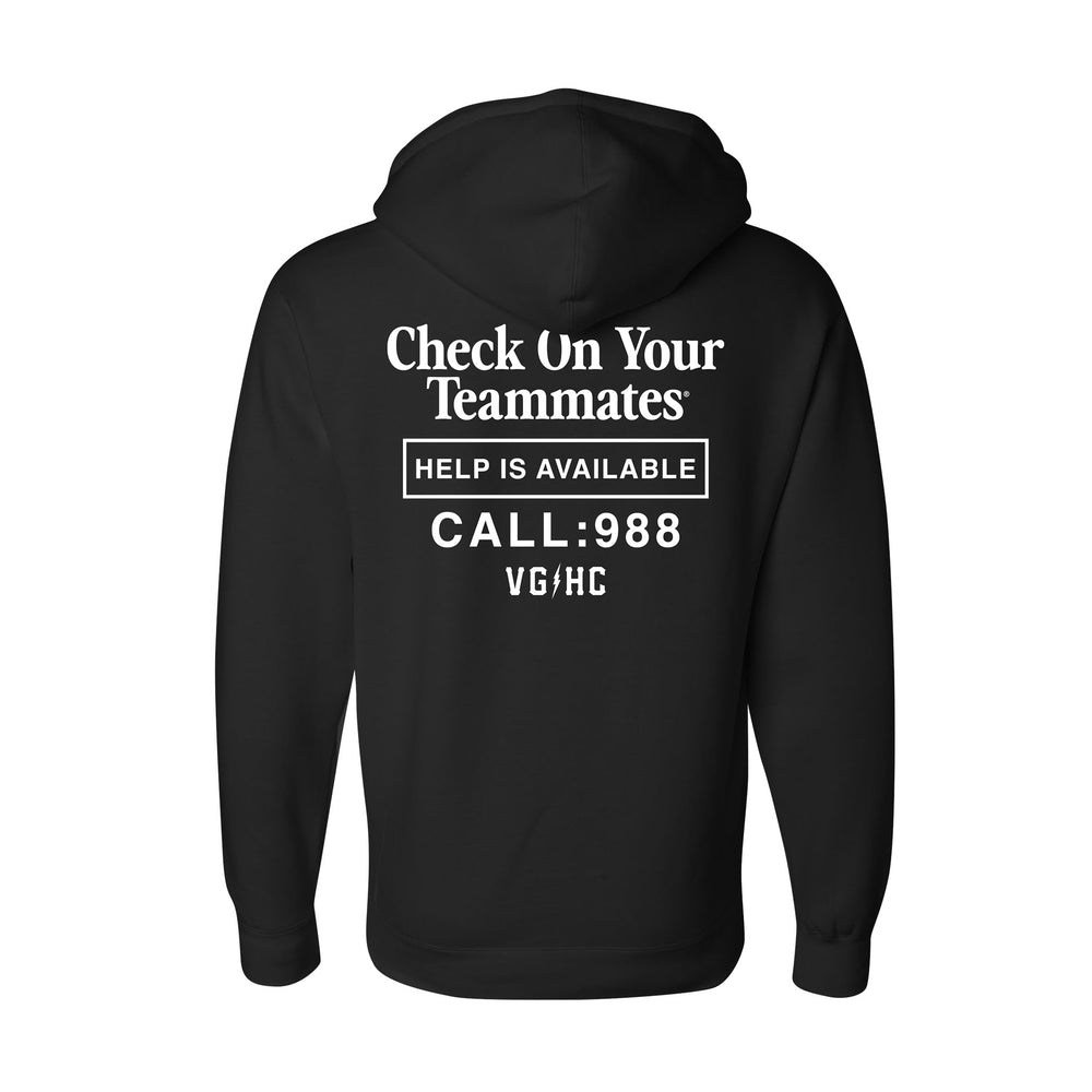 Hockey Check On Your Teammates Pullover Hood - - Men's Fleece Tops - Violent Gentlemen Hockey Lifestyle | Built by Fans for Fans | Perfect Gift for hockey fan or hockey players that live in the hockey culture