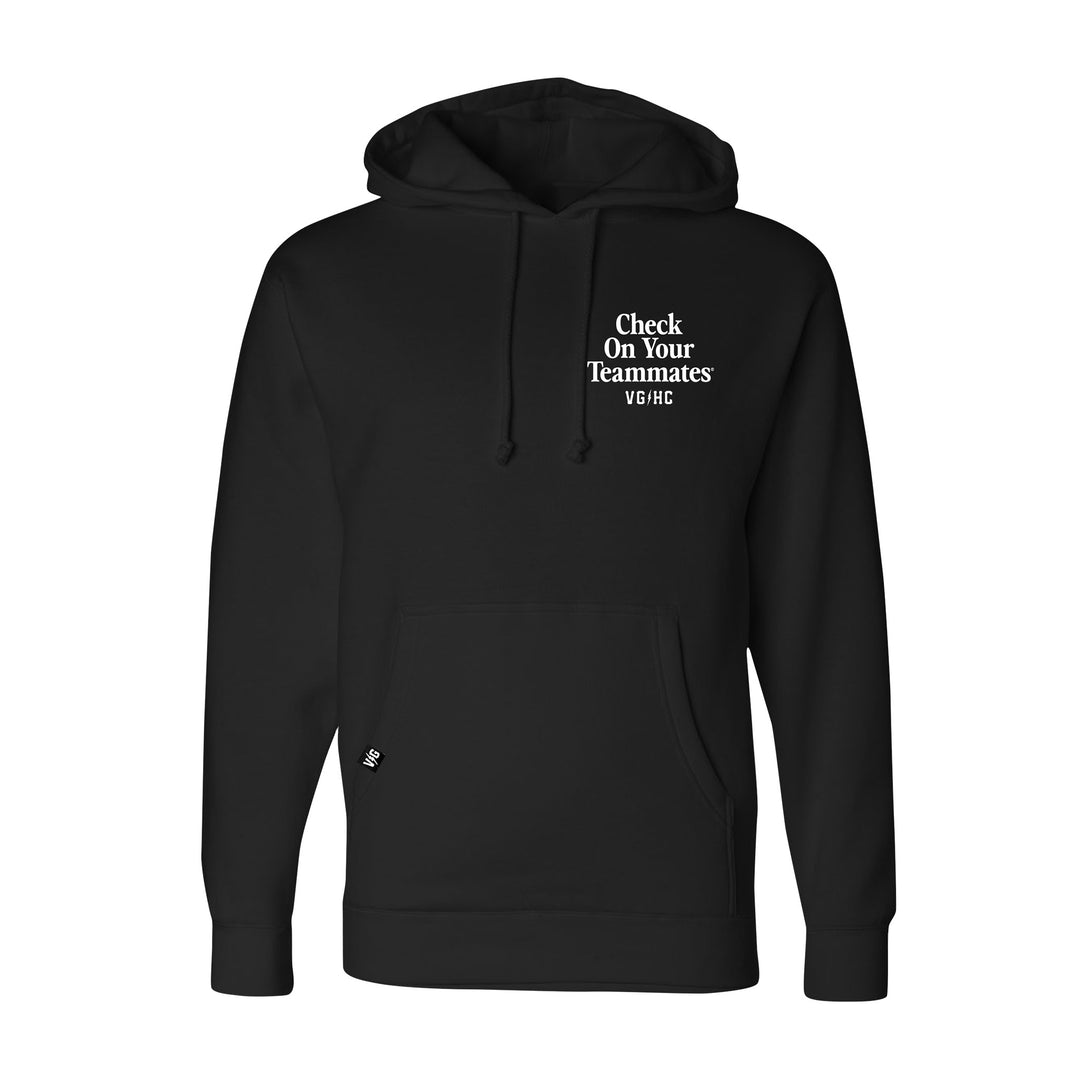 Hockey Check On Your Teammates Pullover Hood - - Men's Fleece Tops - Violent Gentlemen Hockey Lifestyle | Built by Fans for Fans | Perfect Gift for hockey fan or hockey players that live in the hockey culture