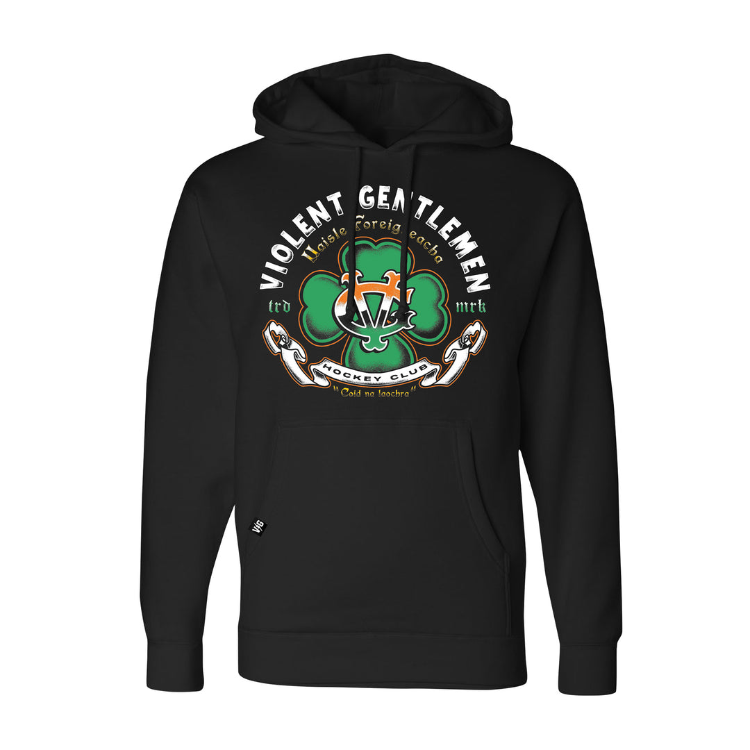 Hockey Coid Na Laochra Pullover Hood - - Men's Fleece Tops - Violent Gentlemen Hockey Lifestyle | Built by Fans for Fans | Perfect Gift for hockey fan or hockey players that live in the hockey culture